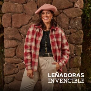 Camisa Leñadora Tartan Dama Invencible